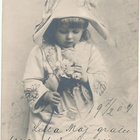 Söpö lapsonen - vanha Carte Postale - pikkukuva 1