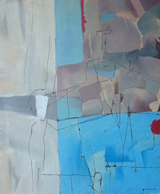 C.O.T.W.  90 x 75 cm akryylimaalaus kankaalle
