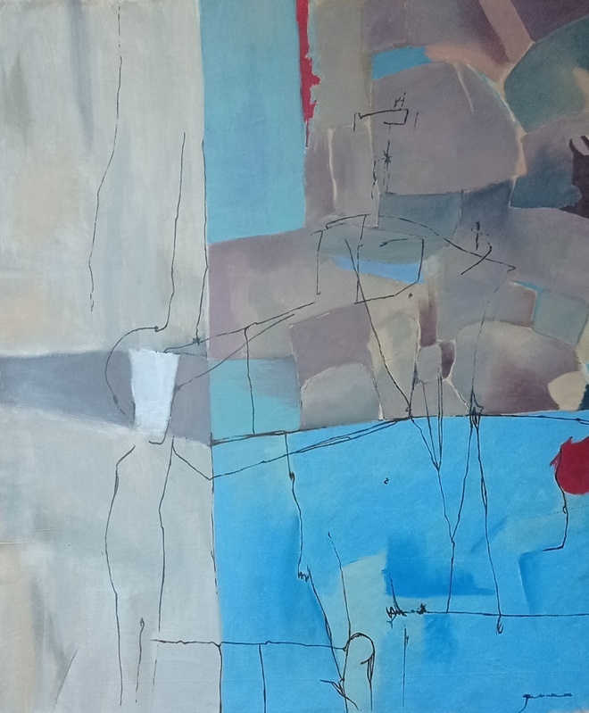C.O.T.W.  90 x 75 cm akryylimaalaus kankaalle