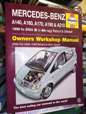 Auton korjauskäsikirja MERCEDES BENZ A140 A160...