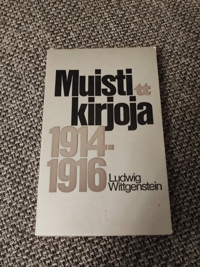 Muistikirjoja 1914-1916 Ludwig Wittgenstein