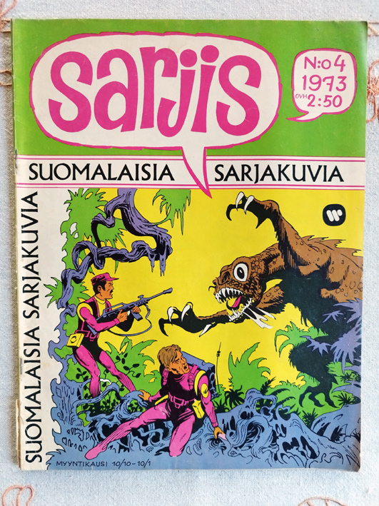 Sarjis N:o 4 1973 SUOMALAISIA SARJAKUVIA