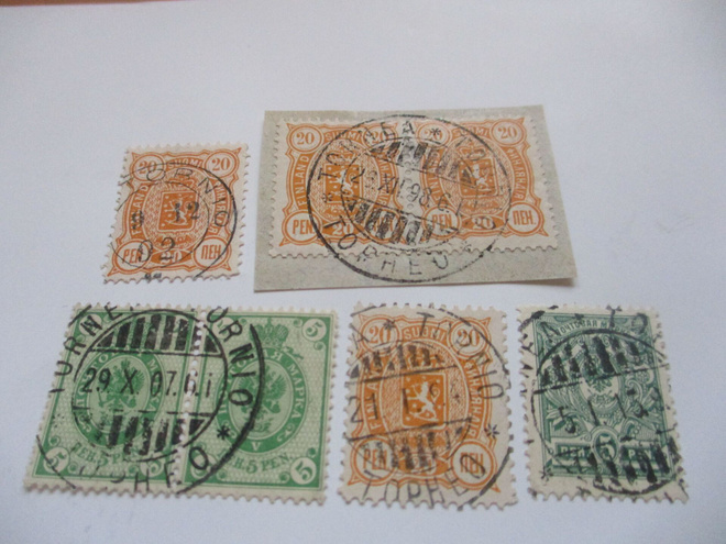1892- 1913 Tornio hyväleimaiset 5 kpl