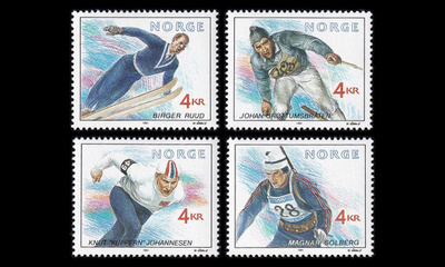 Norja 1074-7 ** Olympiavoittajia (1991)
