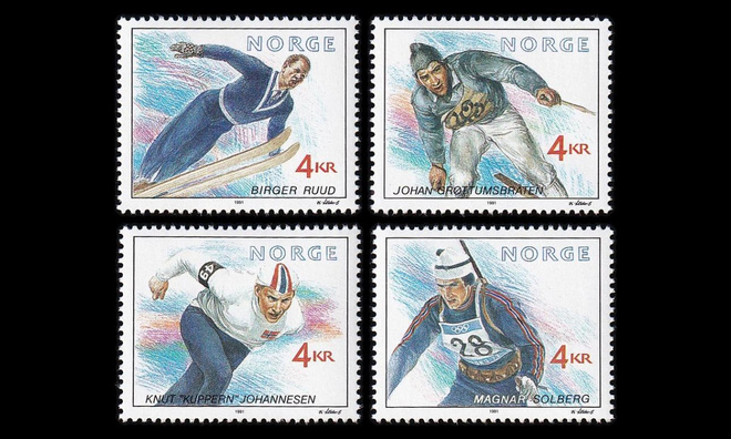 Norja 1074-7 ** Olympiavoittajia (1991)