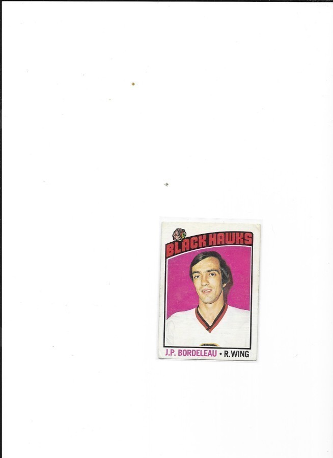 1976-77 OPC #208 J.P. Bordeleau Chicago Blackhawks