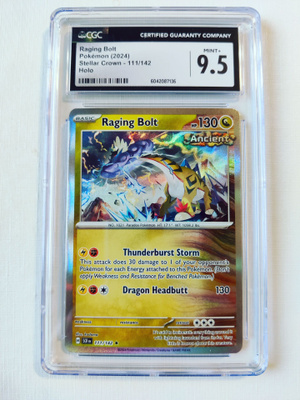 Raging Bolt Stellar Crown 111/142 CGC 9.5