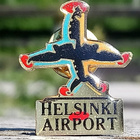 Helsinki Airport merkki. Halkaisija - 28 mm. - pikkukuva 1