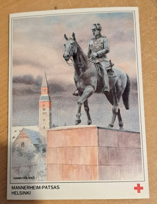 Helsinki, Mannerheim-patsas, Kimmo Pälikkö, taittokortti