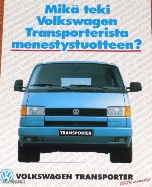 1992 VW Transporter esite - suomalainen - KUIN UUSI