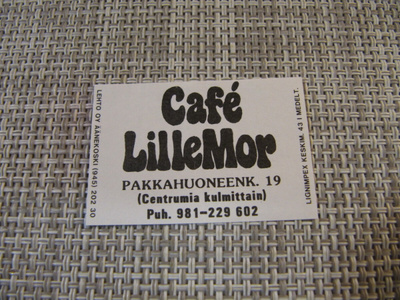 Tulitikkuetiketti Café  LilleMor