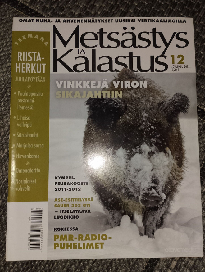 Metsästys ja kalastus 12/2012