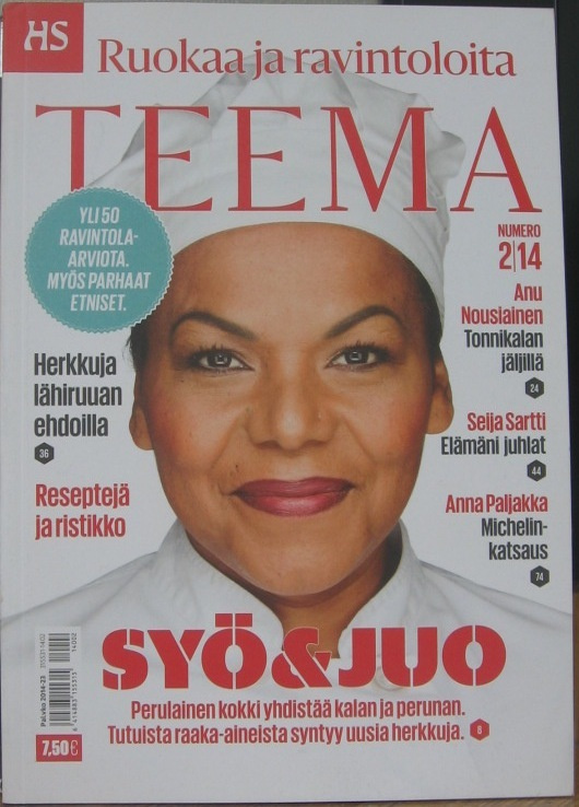 HS Teema 2/2014. Ruokaa ja ravintoloita. 106 s.