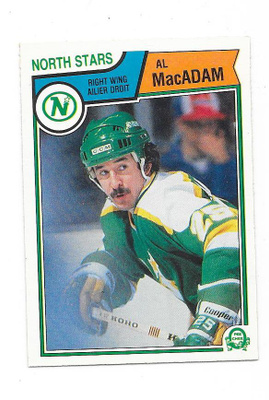 1983-84 OPC #173 Al MacAdam Minnesota North Stars