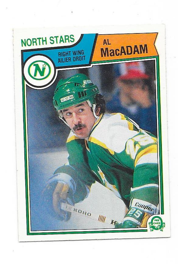 1983-84 OPC #173 Al MacAdam Minnesota North Stars
