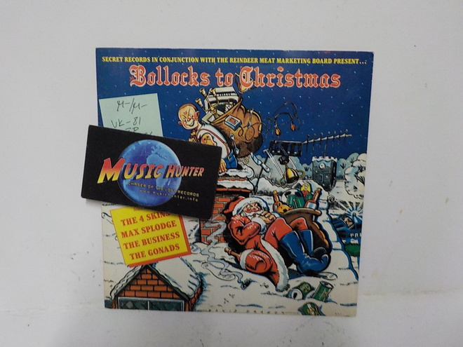 VARIOUS - BOLLOCKS TO CHRISTMAS M-/M- UK 1981 7" EP