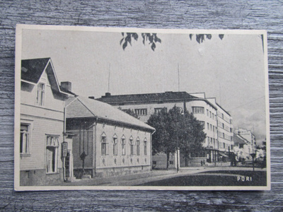 PORI.....katunäkymää, vanha kortti.