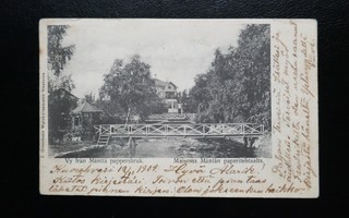 MÄNTTÄ vanha kortti 1904