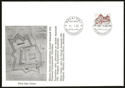 1982 FDC 0,90mk Yleismerkki