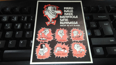 Pori Satakunta Ravintola Pikkukalle kortti 26/7