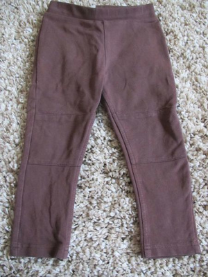 me&i legginsit, 86/92 cm, ruskeat