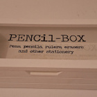 Puinen rasia lasikannella Pencil-Box - pikkukuva 1