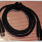 USB C - USB C - musta punottu PD 60W kaapeli / 1m #29065 - pikkukuva 2