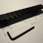 Kiskoadapteri 11m / 20 mm Weaver-Picatinny - pikkukuva 4