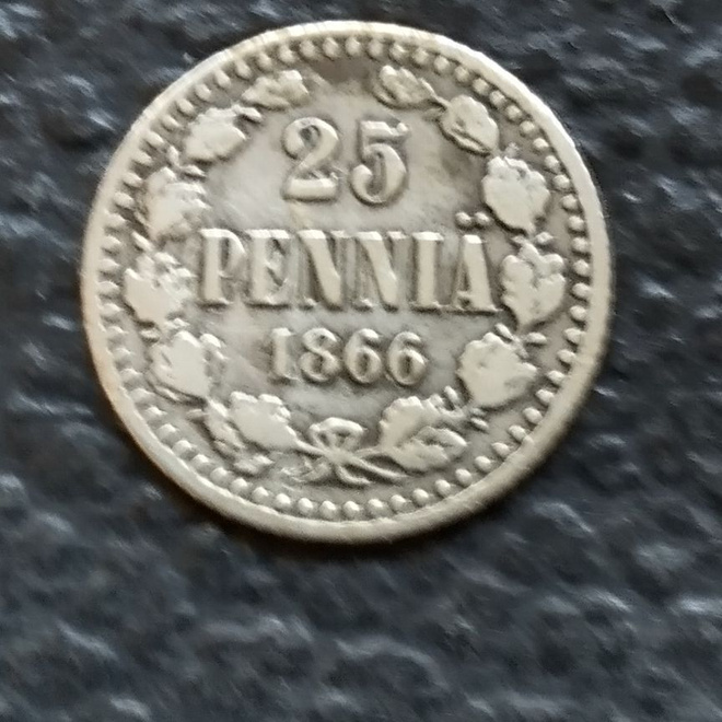 25 Penniä 1866