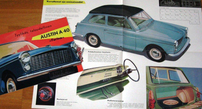1958 Austin A40 Farina esite - KUIN UUSI