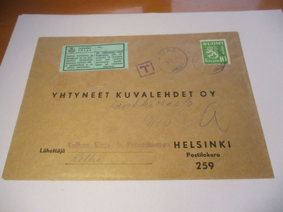 1954 Kolho lunastus liikekuorella