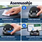 Joyroom 360° säädettävä puhelinteline kojelaudalle #32120 - pikkukuva 4