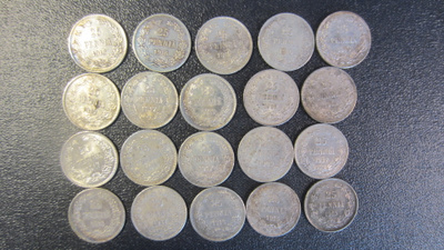25 penniä 20 kpl