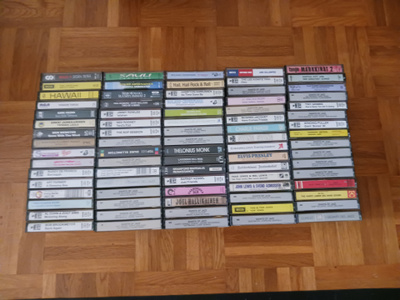 C-kasetti 80kpl erä pääosin jazz musiikkia