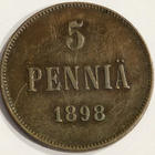 5 Penniä 1898 - pikkukuva 1