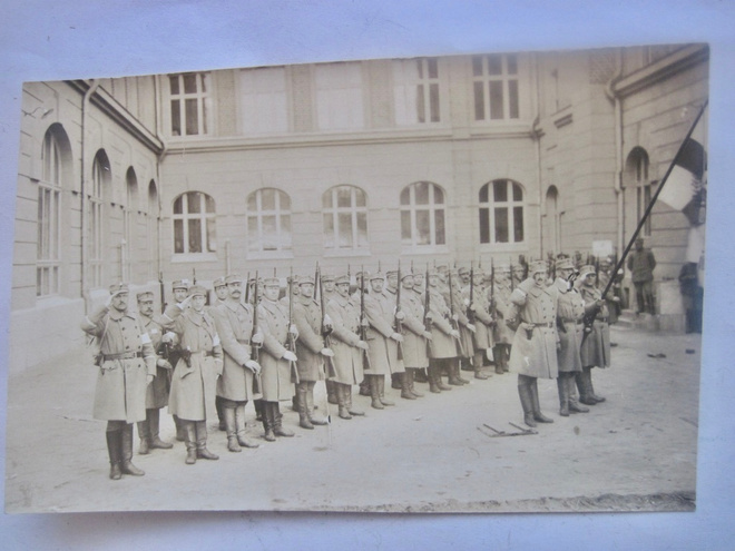 Valokuva Viipuri 1919 Suojeluskunta Vapaussota 1. Vuosipäivä