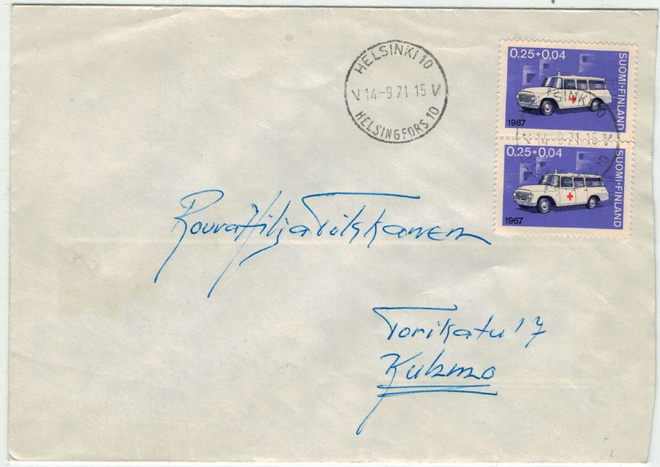 1967 PR 25p pari kirje