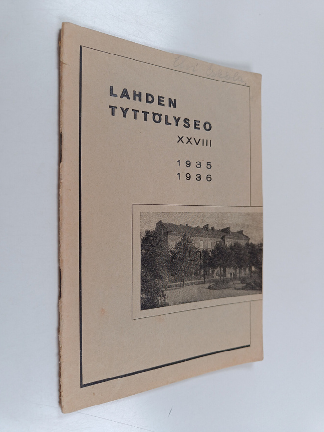 Lahden tyttölyseo XXVIII : 1935-1936