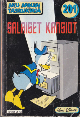 Aku Ankan Taskukirja 201 Salaiset kansiot (1996)
