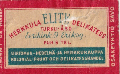 Turku - Åbo O. Hiljama , Elite, Ounasvaara   s4/2