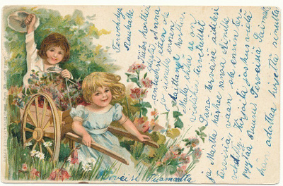 Lapset - Carte Postale, kulk.1903