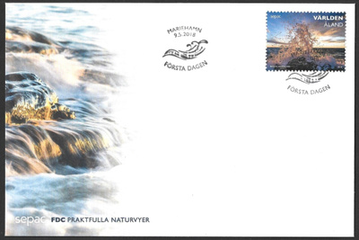 FDC Åland 2018  Mahtavia maisemia  LaPe ÅL 441