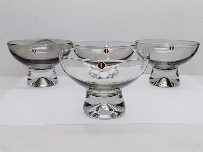 Iittala annoskulho 2092 4 kpl harmaa Tapio Wirkkala