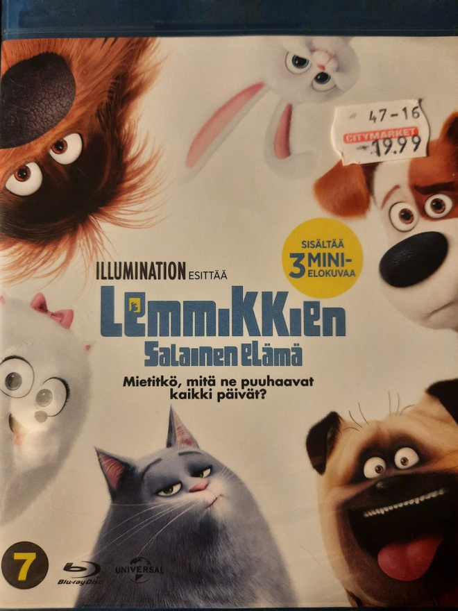 LEMMIKKIEN SALAINEN ELÄMÄ  BLU-RAY UUSI