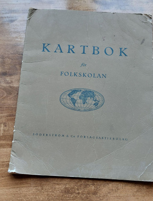 Kartbok för folkskolan vuodelta 1954