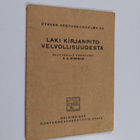 K. A. Widenius : Laki kirjanpitovelvollisuudesta - pikkukuva 1