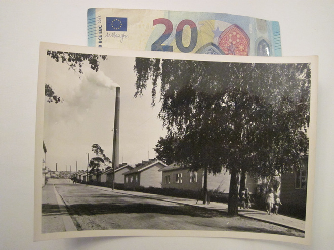 Postikortin Alkup. Valokuva Mikä Paikkakunta? 1950-l