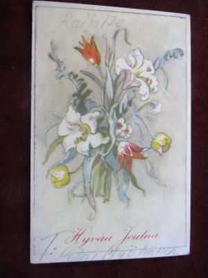 Hyvää Joulua . Wendelin. Postikortti