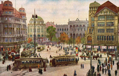 Vanha postikortti-Berliini