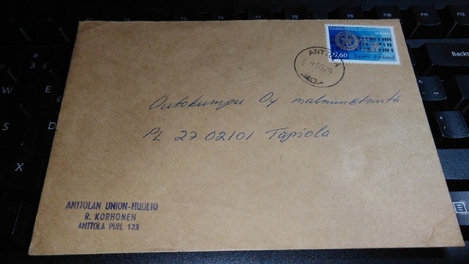 Anttola firmakuori Union huolto 26/6